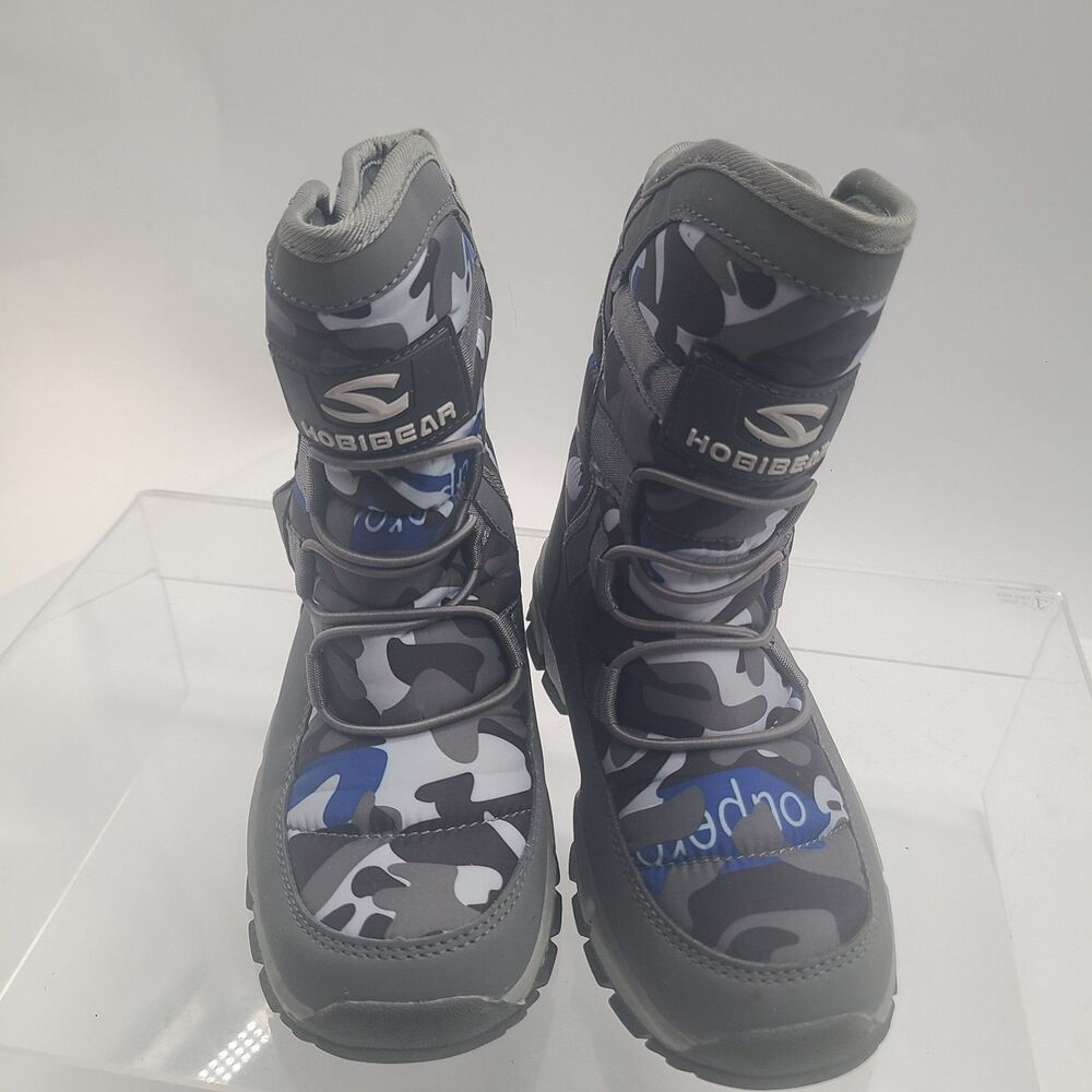 Hobibear Snow Boots Size 2 Grey Camoflauge AW3771 210(2) - boys/girls